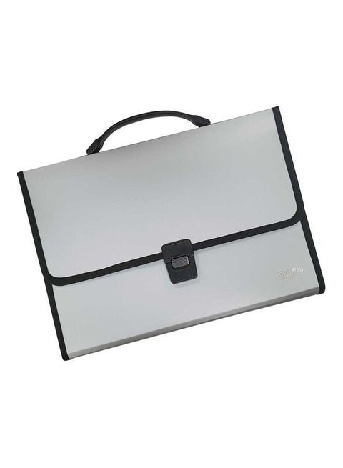 Document Bag With Handle Grey