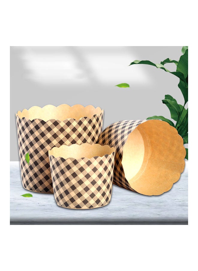 100-Piece Eco-Friendly Stackable Cake Cups Brown - Image 3