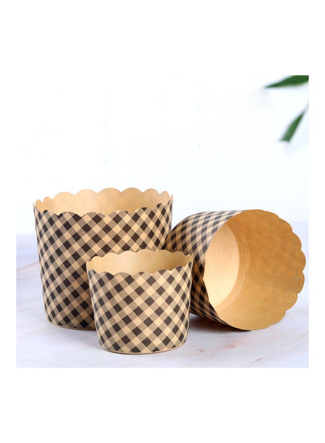 100-Piece Eco-Friendly Stackable Cake Cups Brown - Image 4
