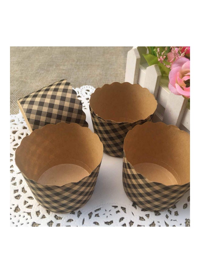 100-Piece Eco-Friendly Stackable Cake Cups Brown - Image 5