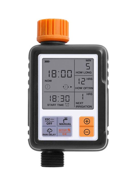 Automatic Water Timer Black/Orange