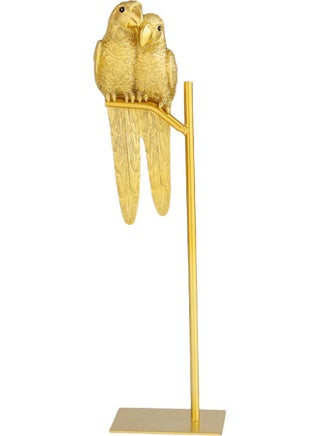 Decorative Parrot Pair Design Realistic Ornament Golden - v1624339183/N48393076A_1