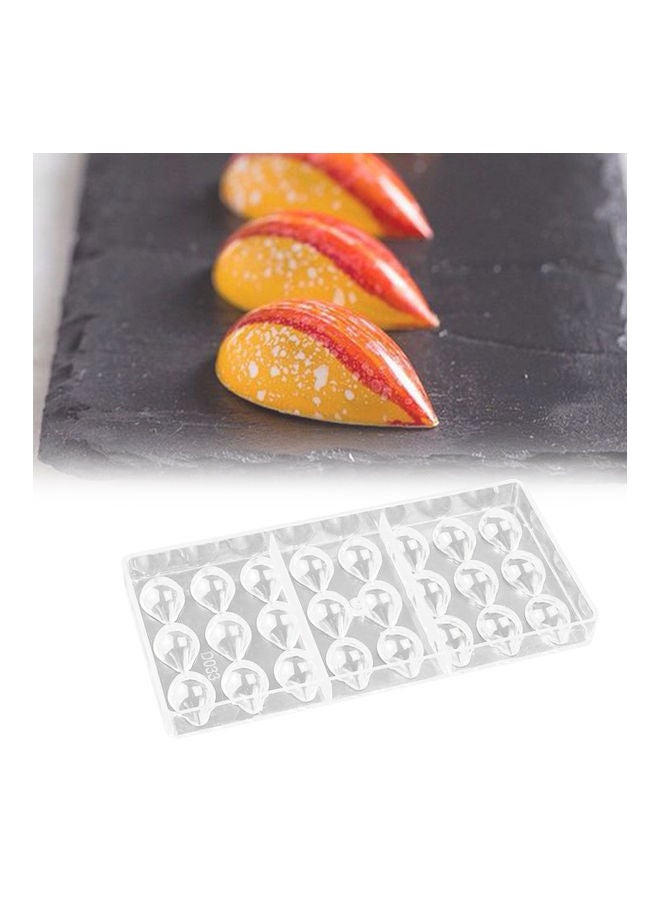 24 Holes Teardrop Shape Candy Mold Clear - Image 2