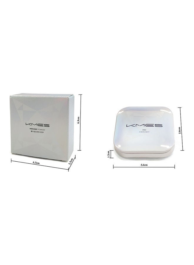KMES Dazzling Diamond Highlight Powder Silver - Image 3