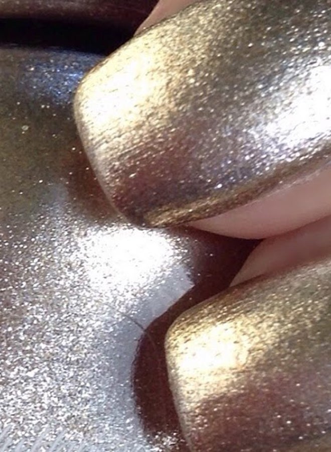 سالي هانسن جل طلاء الأظافر ميراكل جل بلون فضي ذهبي لامع جيم أوف كرومز - Image 4