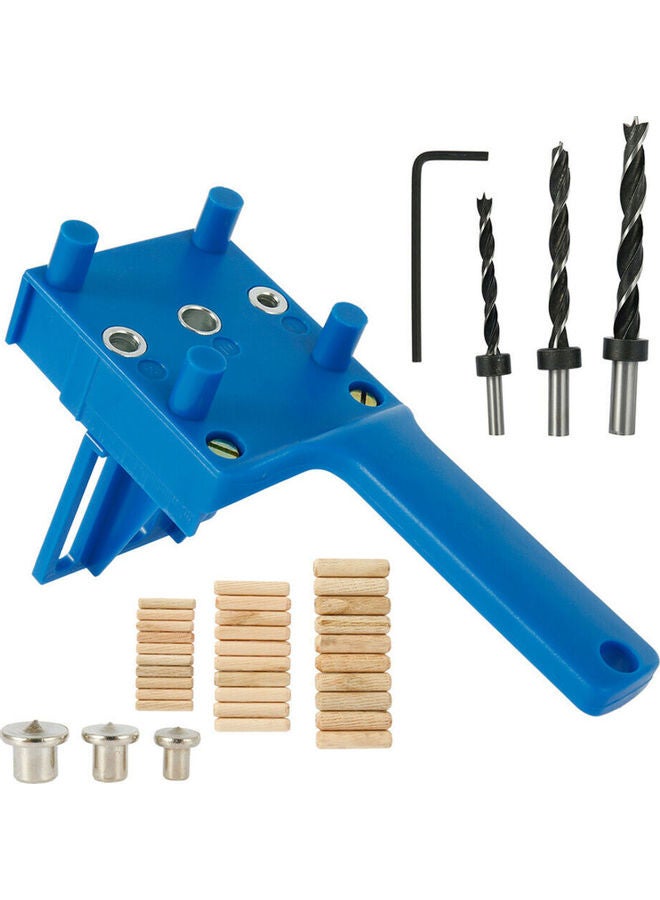 41 Piece Woodworking Drill Guide Kit Blue  - Image 1