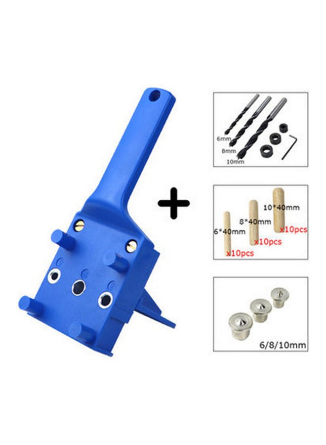 41 Piece Woodworking Drill Guide Kit Blue  - Image 2
