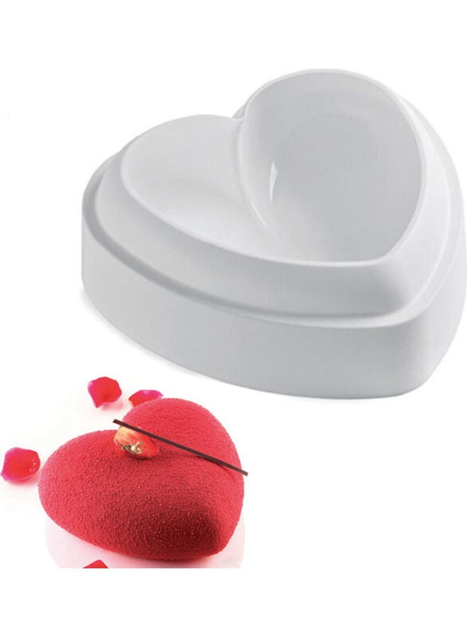 Heart Cake Mould White  - Image 2