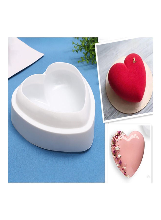 Heart Cake Mould White  - Image 5