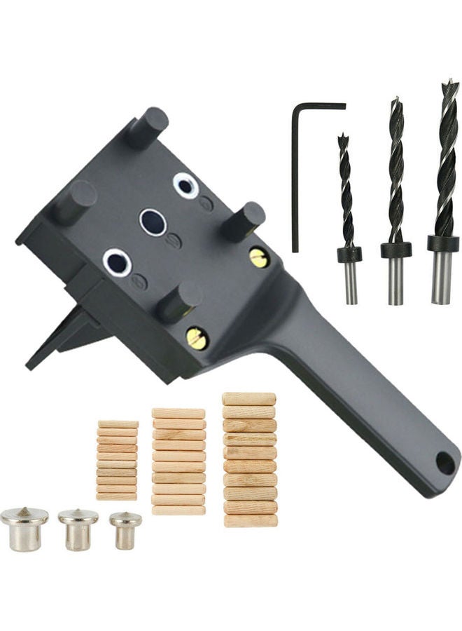 Generic 41 Piece Woodworking Drill Guide Kit Black 