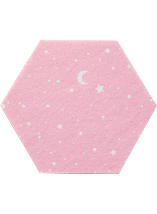 Hexagon Style Message Board Pink/Silver - Image 1