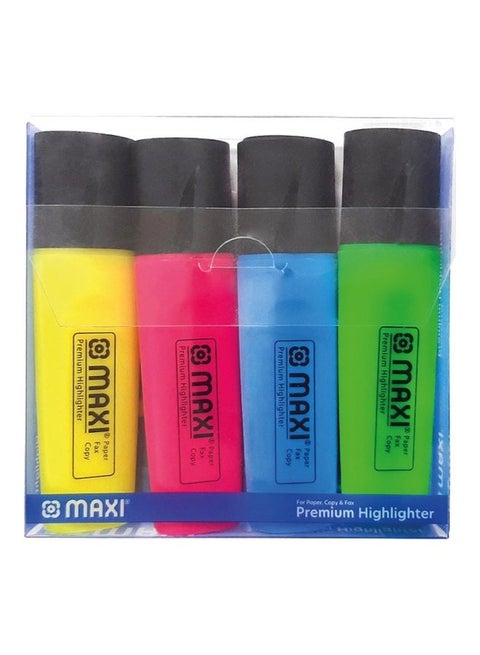 Pack Of 4 Highlighters Multicolour