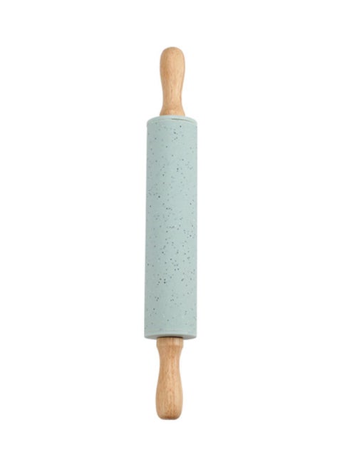 Wooden Handle Pastry Roller Blue