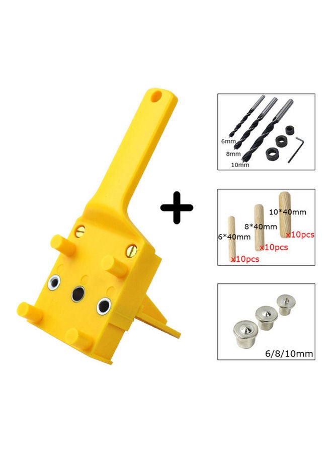 Generic 41 Piece Woodworking Drill Guide Kit Yellow  - Image 2
