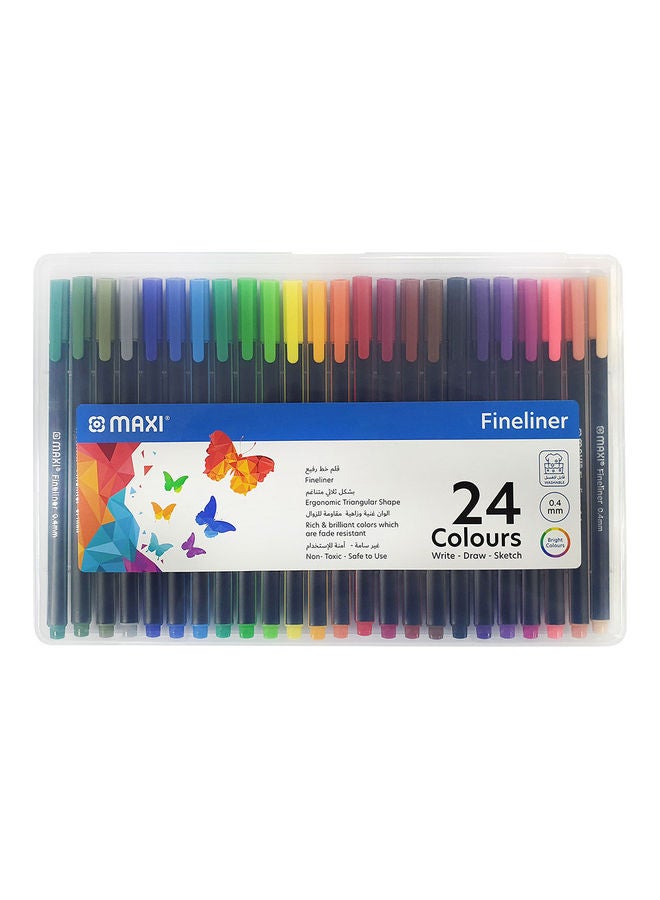 24-Piece Fineliner Pens Multicolour - v1624346315/N48418671A_1