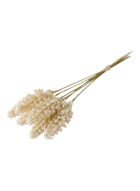 Artificial Lavender Flower Bouquet Beige/Green