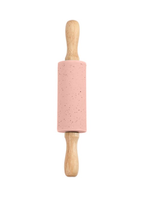 Wooden Handle Pastry Roller Pink