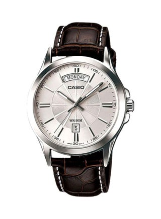 Men's Leather Analog Watch MTP 1381L-7A - v1624347027/N14551773A_1