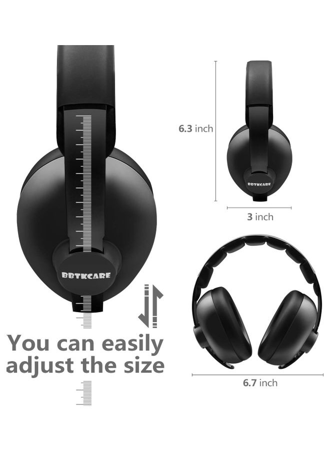 BBTKCARE Wireless Over-Ear Headphones Black - Image 2