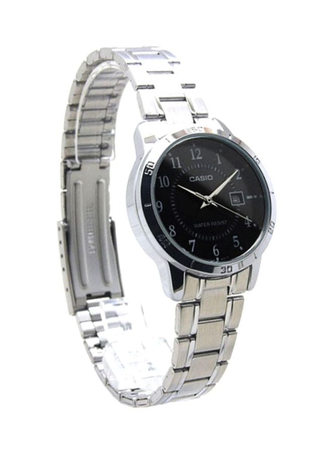 CASIO - Stainless Steel Analog Couple Watch Set MTP-V004D-1B + LTP-V004D-1B - Image 1