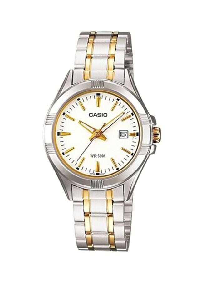CASIO Women's Stainless Steel Analog Watch LTP-1308SG-7ADF - 36 mm - Silver/Gold - Image 1