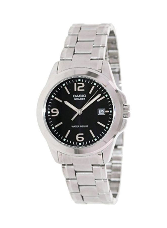 CASIO Men's Water Resistant Analog Watch MTP-1215A-1A - 43 mm - Silver - Image 1