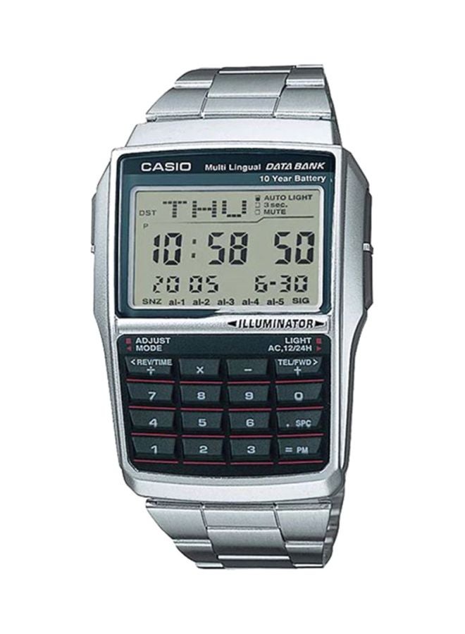 CASIO Men's Stainless Steel Digital Wrist Watch DBC-32D-1A - 50 mm - Silver - Image 1