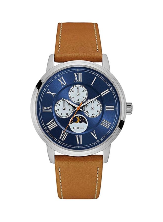 GUESS Men's Water Resistant Analog Watch W0870G4 - 44 mm - Brown - Image 1