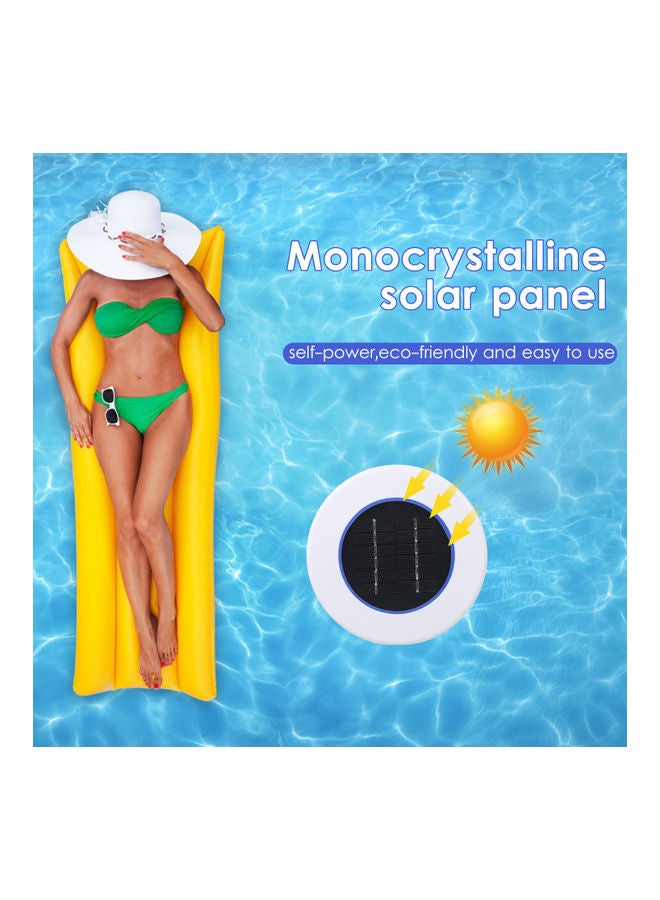 KKmoon - Solar Powered Swimming Pool Purifier White/Blue - Image 1