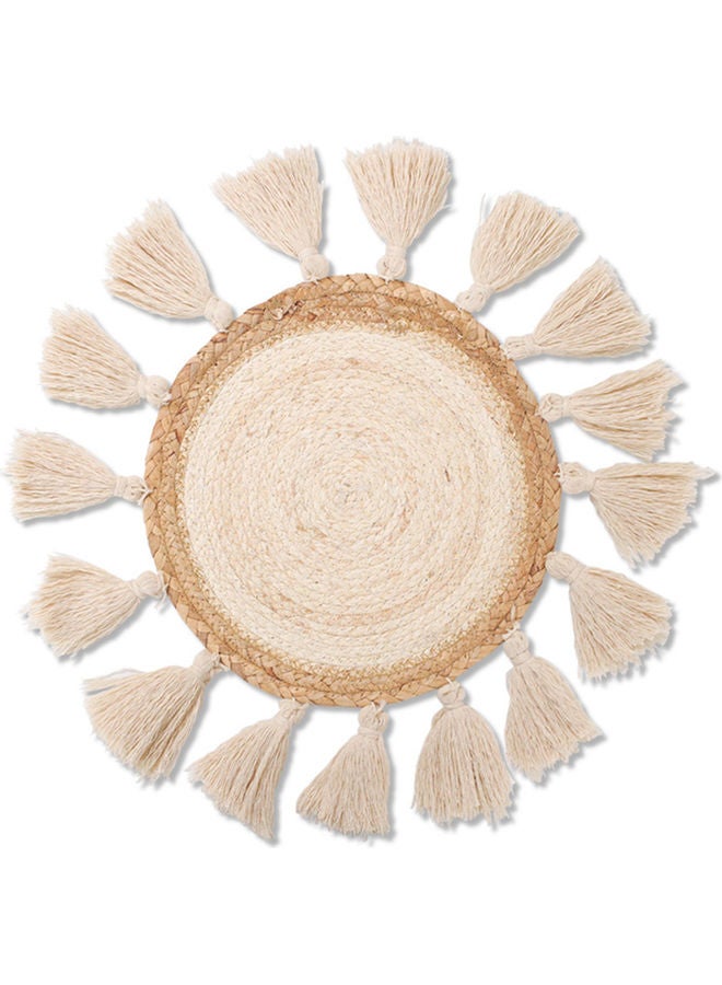 Decorative Wall Hanging Bohemian Tapestry Beige  - Image 1