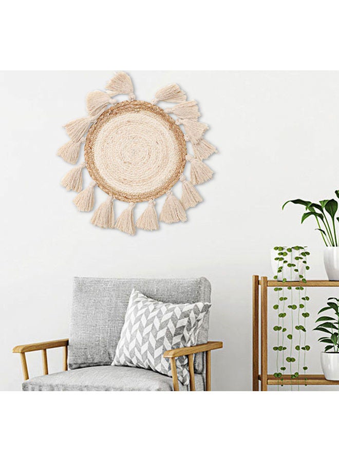 Decorative Wall Hanging Bohemian Tapestry Beige  - Image 2