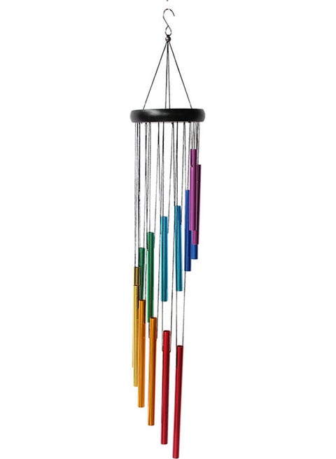 Eye-Catching Rust-Proof Spiral Hanging Wind Chime Multicolour