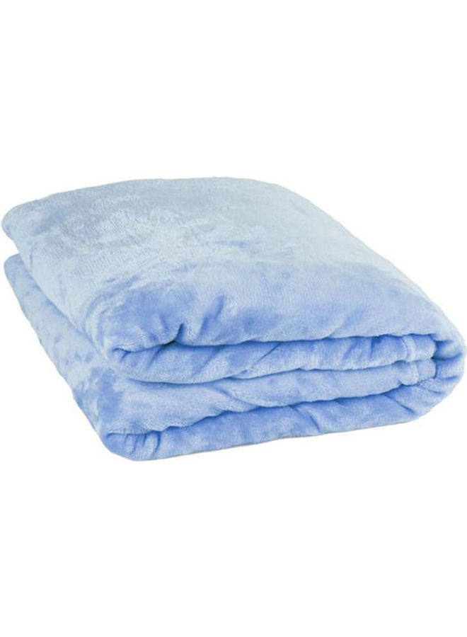 منترا بطانية تدفئة مصنوعة من المايكروفايبر مايكروفايبر أزرق 220x180سم - Image 2