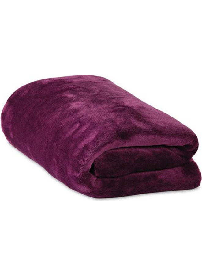 Mintra - Warming Microfiber Blanket Polyester Purple 130x180cm - Image 1