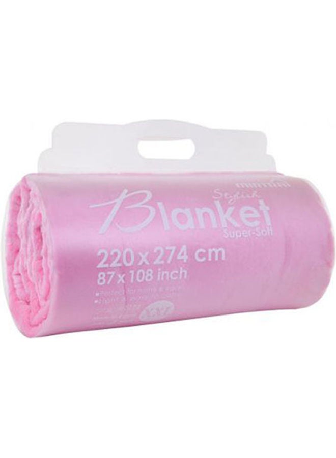 Blanket With Its Soft Textile Combination Pink 220X274cm - v1624351487/N48485780A_2