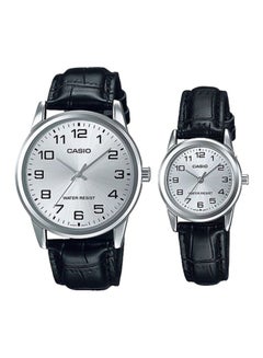 Dress Analog Watch Set MTP/LTP-V001L-7BUDF