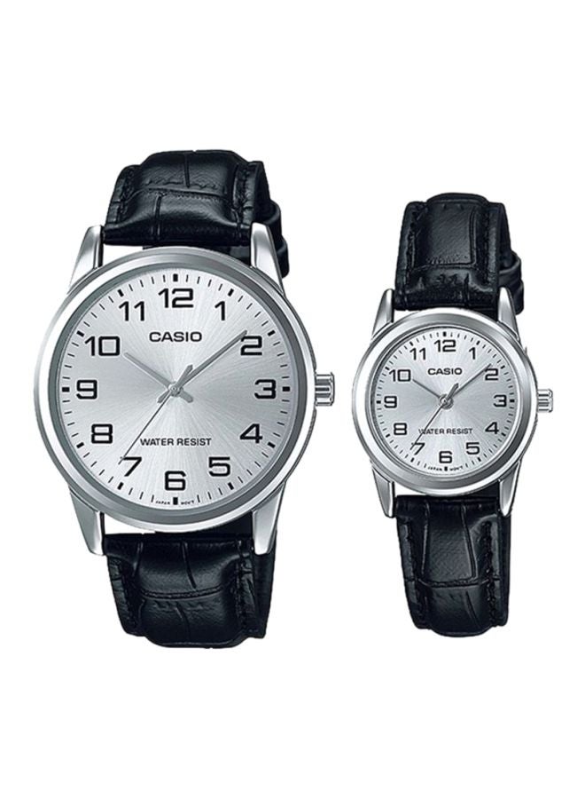 CASIO - Dress Analog Watch Set MTP/LTP-V001L-7BUDF - Image 1