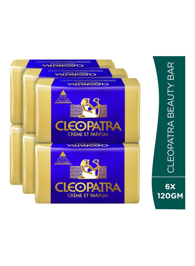 CLEOPATRA 6-Piece Beauty Bar Soap White 120grams