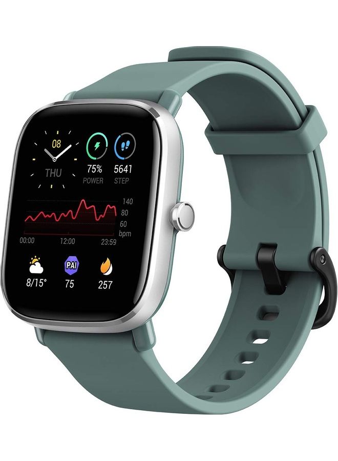 AMAZEFIT GTS2 Mini Smart Watch With Amazon Alexa Built-In Sage Green/Black  - Image 1