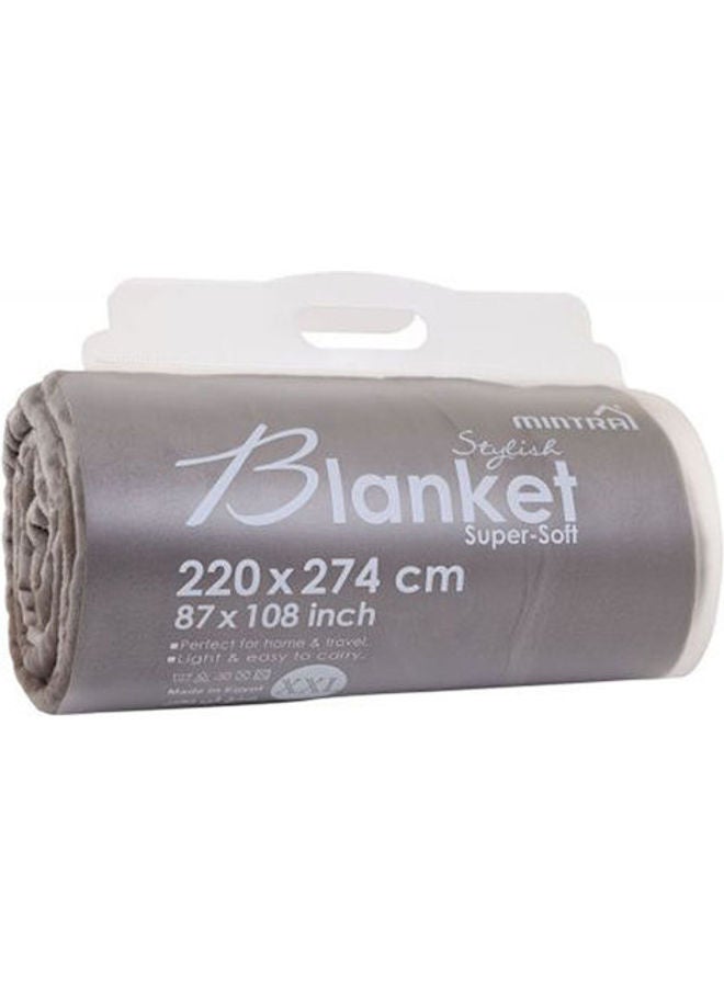 منترا بطانية مصنوعة من نسيج ناعم مايكروفايبر موشا 220X274 - Image 1