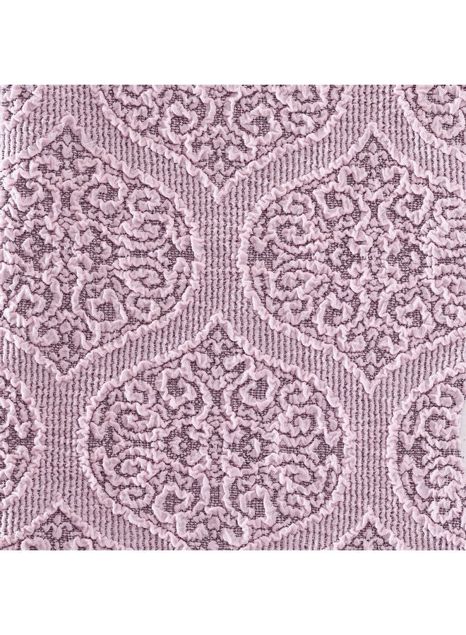 Fabienne Stretchable Jacquard Sofa Cover One Seater Pink  - Image 2