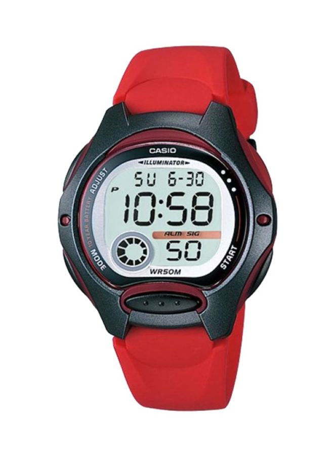 كاسيو ساعة يد رقمية بسوار من السيليكون - طراز LW-200-4A للنساء - Image 1