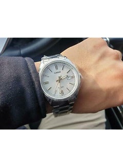 Men's Enticer Water Resistant Analog Watch MTP-1302D-7A2VDF - 44 mm - Silver - v1624355614/N13073200A_6