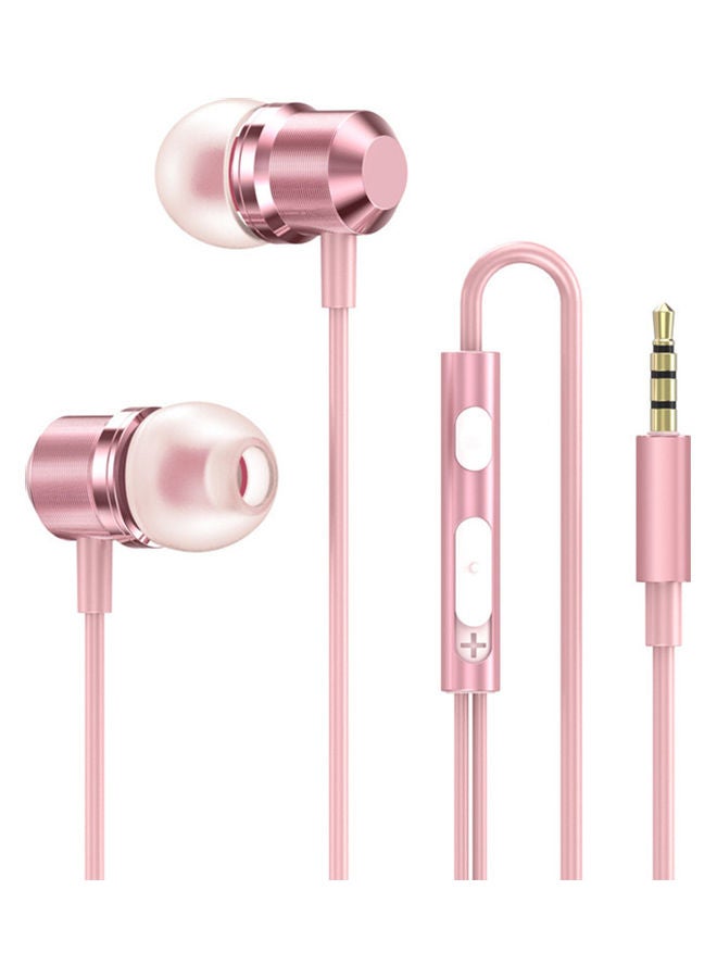 Wired Earphones Pink - Image 1