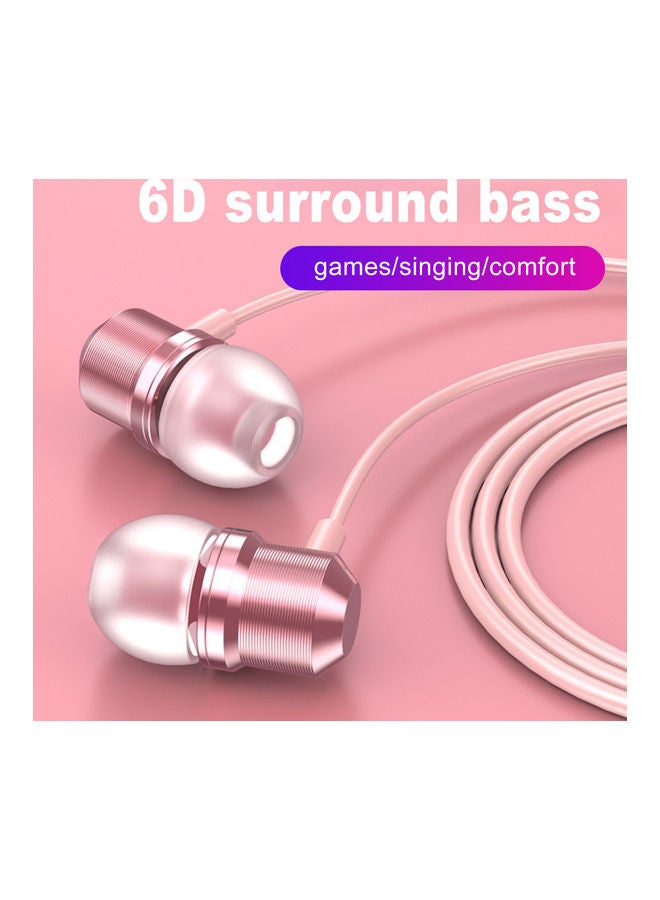Wired Earphones Pink - Image 2