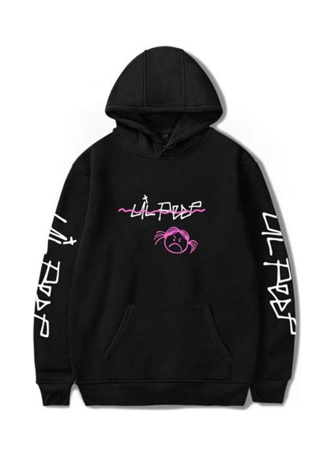 Casual Printed sweatshirt Black 