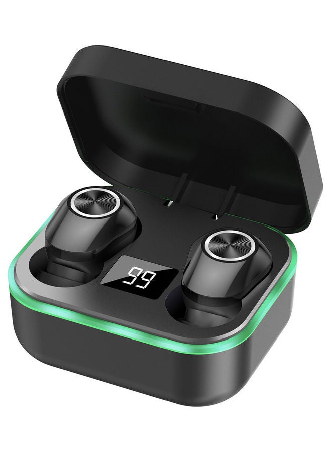 M8 Portable Bluetooth 5.1 Noise Reduction Wireless Earphones Black  - Image 1