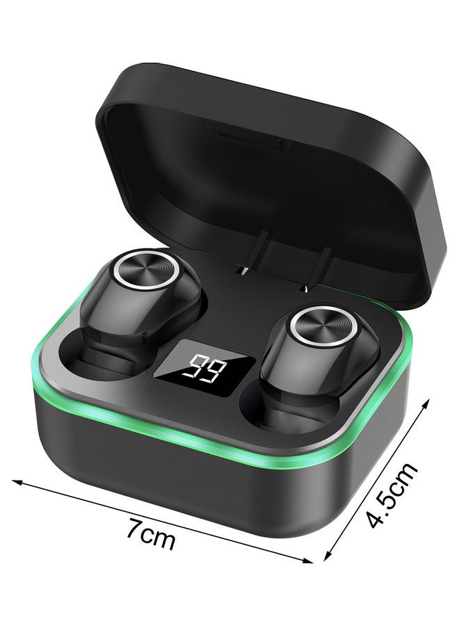 M8 Portable Bluetooth 5.1 Noise Reduction Wireless Earphones Black  - Image 2