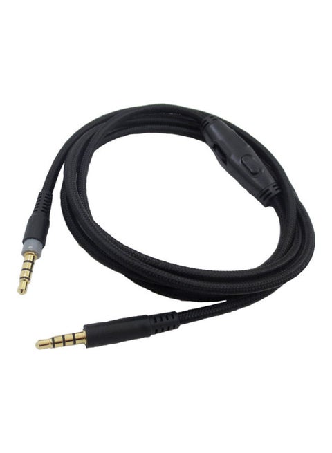 3.5mm Audio Line Braided Replacement Cable Black