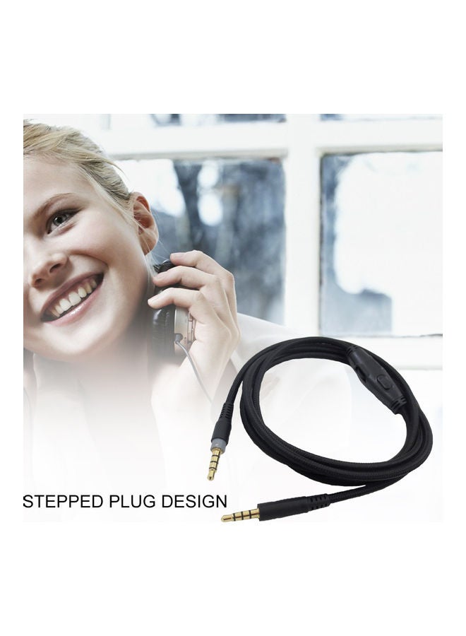 كابل صوت مضفر بديل، مقاس 3.5 مم. أسود - Image 3